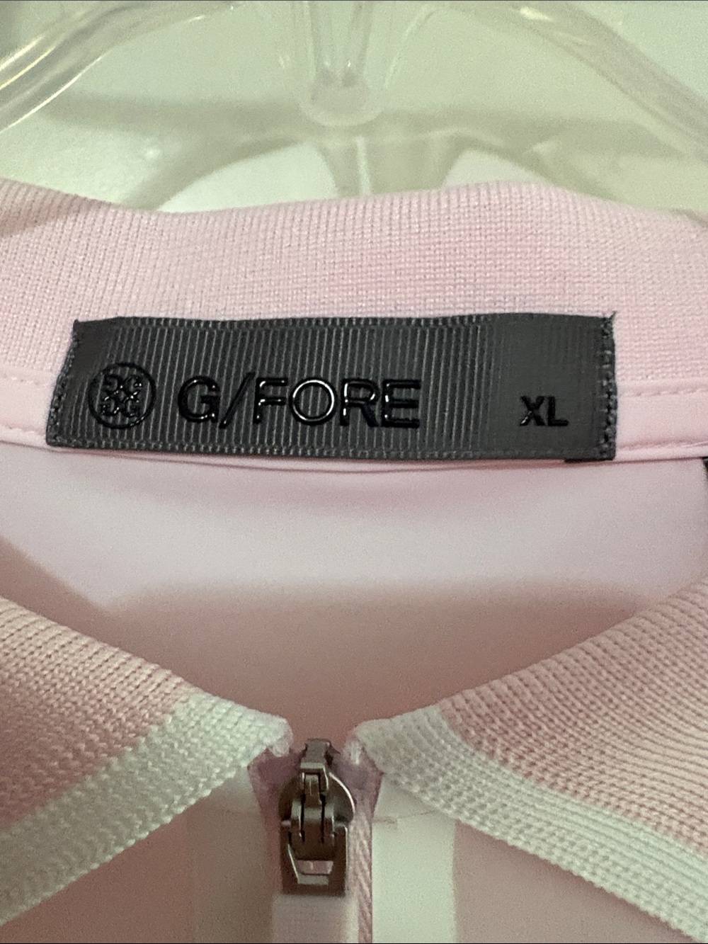G/Fore Women’s Golf Tennis Half Zip Pink Polo Sz XL - Picture 2 of 5